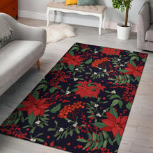 Load image into Gallery viewer, Poinsettia Pattern Print Design POT02 Area Rugs
