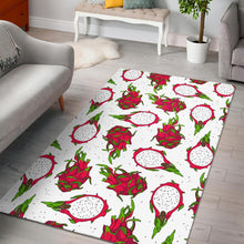 Load image into Gallery viewer, dragon fruits white background Area Rug
