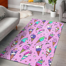 Load image into Gallery viewer, Cute ice cream cone animal pattern Area Rug
