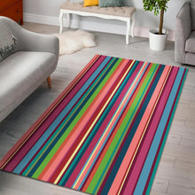 Load image into Gallery viewer, Rainbow Stripe Pattern Area Rug
