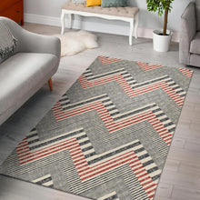 Load image into Gallery viewer, zigzag chevron striped pattern Area Rug
