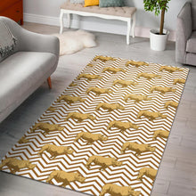Load image into Gallery viewer, Rhino yellow theme pattern Area Rug
