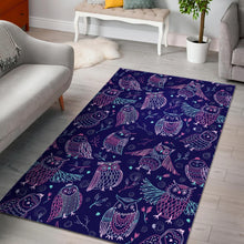 Load image into Gallery viewer, Cute owls pattern boho style ornament Area Rug
