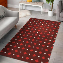 Load image into Gallery viewer, Canadian Maple Leaves Pattern background Area Rug
