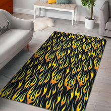 Load image into Gallery viewer, Flame Fire Pattern Background Area Rug
