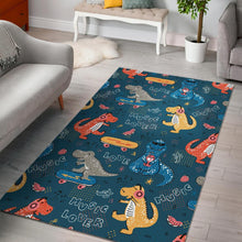 Load image into Gallery viewer, Dinosaur Music Skating Pattern Area Rug
