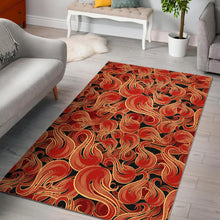 Load image into Gallery viewer, Fire flame pattern Area Rug
