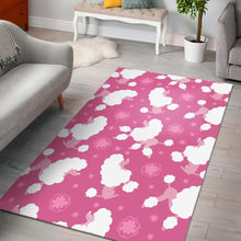 Load image into Gallery viewer, Poodle Pink Theme Pattern Area Rug
