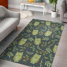 Load image into Gallery viewer, Cute owls leaves pattern Area Rug
