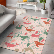 Load image into Gallery viewer, Cute whale pattern Area Rug
