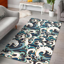 Load image into Gallery viewer, Japanese wave pattern Area Rug
