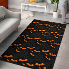 Load image into Gallery viewer, Cobweb Spider Web Bat Pattern Area Rug
