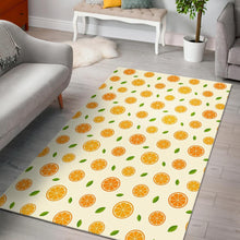 Load image into Gallery viewer, oranges leaves pattern Area Rug
