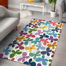 Load image into Gallery viewer, Colorful Butterfly Pattern Area Rug
