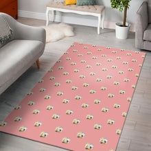 Load image into Gallery viewer, Cute hamster cheese pattern pink background Area Rug
