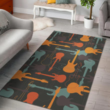 Load image into Gallery viewer, electric guitars pattern Area Rug
