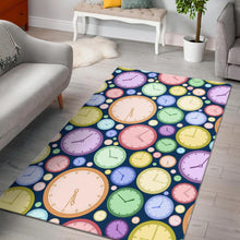 Load image into Gallery viewer, Colorful clock background Area Rug
