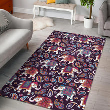 Load image into Gallery viewer, Elephant indian style ornament pattern Area Rug

