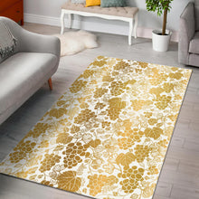 Load image into Gallery viewer, Gold grape pattern Area Rug

