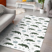 Load image into Gallery viewer, Crocodile Pattern Background Area Rug
