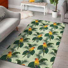 Load image into Gallery viewer, Beautiful parrot palm leaves pattern Area Rug
