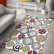 Load image into Gallery viewer, Wall Clock UK Pattern Area Rug
