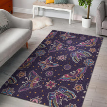 Load image into Gallery viewer, Butterfly Star Pokka Dot Pattern Area Rug

