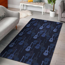Load image into Gallery viewer, Blue Theme guitar pattern Area Rug
