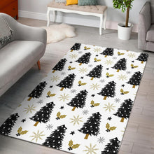 Load image into Gallery viewer, Christmas tree holly snow star pattern Area Rug
