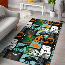 Load image into Gallery viewer, dinosaurs print pattern Area Rug
