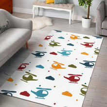 Load image into Gallery viewer, Colorful helicopter pattern Area Rug
