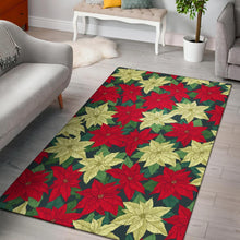 Load image into Gallery viewer, Poinsettia Pattern Print Design POT06 Area Rugs
