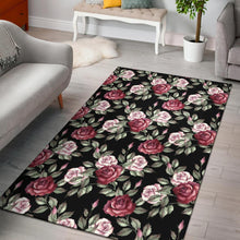 Load image into Gallery viewer, Rose Red Pink Pattern Print Design RO03 Area Rugs
