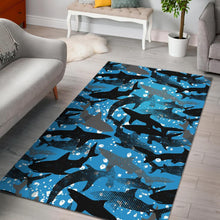 Load image into Gallery viewer, Shark Pattern Background Area Rug
