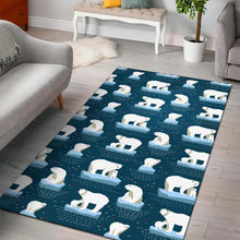Load image into Gallery viewer, Polar Bear Pattern Print Design PB02 Area Rugs
