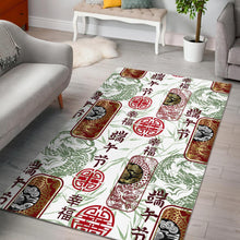Load image into Gallery viewer, Dragon Pattern Happy Dragon Boat Festival Area Rug
