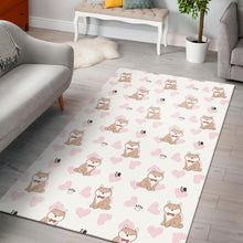 Load image into Gallery viewer, Cute Shiba Inu Heart Pattern Area Rug
