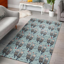 Load image into Gallery viewer, Lovely Sea Otter Pattern Area Rug
