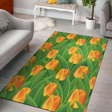 Load image into Gallery viewer, Tulip Orange Pattern Print Design TP07 Area Rugs
