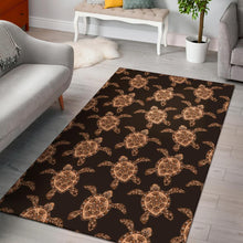 Load image into Gallery viewer, Tribal Sea Turtle Pattern Print Design T09 Area Rugs
