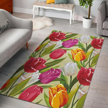 Load image into Gallery viewer, Colorful Tulip Pattern Area Rug
