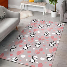 Load image into Gallery viewer, Cute panda ballon heart pattern Area Rug
