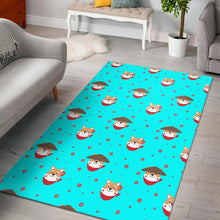 Load image into Gallery viewer, Shiba Inu Japanese Hat Pattern Area Rug
