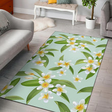 Load image into Gallery viewer, Yellow Plumeria Pattern Print Design PM024 Area Rugs
