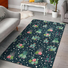 Load image into Gallery viewer, Cactus glass terrarium pattern Area Rug
