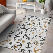 Load image into Gallery viewer, Anchors Rudders pattern Area Rug
