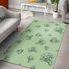 Load image into Gallery viewer, broccoli sketch pattern Area Rug
