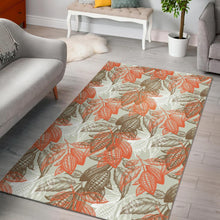 Load image into Gallery viewer, Cocoa beans Cocoa tree pattern Area Rug

