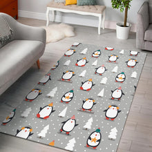 Load image into Gallery viewer, Cute Penguin christmas pattern Area Rug
