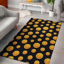 Load image into Gallery viewer, Bitcoin Pattern Print Design DO04 Area Rugs
